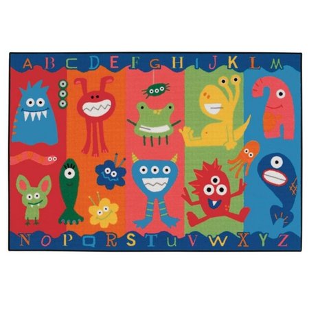 CARPETS FOR KIDS Alphabet Monsters 4 ft. x 6 ft. CA61975